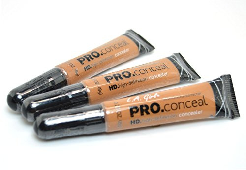 L.A. Girl Pro Concealer x GC983 Fawn HD High Definition Liquid, Assortment, 0.75 Ounce, (Pack of 3)