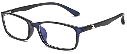 Flydo Luce Blu Filtro [Anti affaticamento degli Occhi]-Anti Bagliore Contro l’Affaticamento degli Occhi con Cornice TR90 e Bracci in Metallo, Lenti Trasparenti