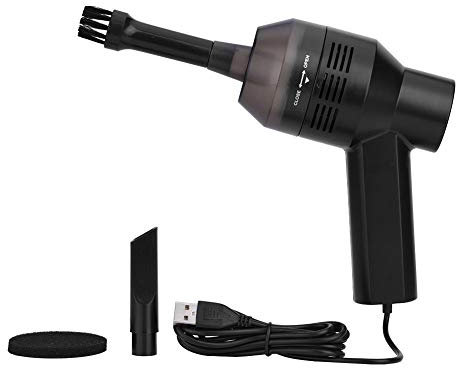 Leistungsstarker, Tragbarer Wiederaufladbarer Tastaturreiniger Pc Staubsauger Für Pc, Laptop, Klavier, Auto Entfernt Mühelos Haare, Krümel, Schrott Tierhaare Ideal Büro, Zu Hause Unterwegs (Schwarz)