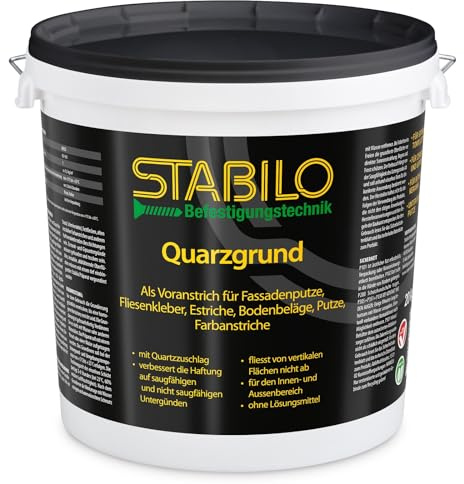 Quarzgrund gebrauchsfertig 20kg | Weiße Grundierung Putzgrund Haftgrund Betonkontakt Betongrundierung