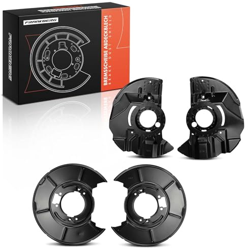 Frankberg 4x Placa de anclaje del disco de freno Delantero Trasera Compatible con Serie 3 E46 316-328 1.6L-2.8L 1998-2005 Serie 3 Cabriolet E46 318-325 2.0L-2.5L 2000-2007 Replace# 34211158992