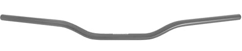 Manubrio Accossato Silver per HONDA CB HORNET dal 2023 al 2025 (CC 750), Piega Bassa (67 mm), in alluminio, diametro costante 22 mm