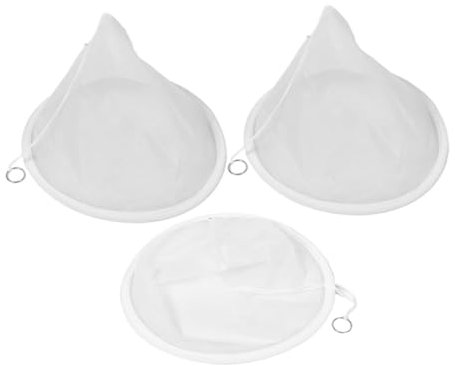 COLLBATH Lot De 3 Filtres Coniques En Nylon Pour Miel Pour Extraction Séparation