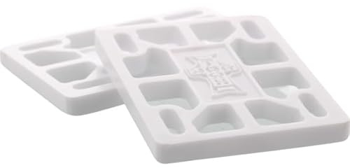 Dogtown Skateboards White Riser Pads - 1/4