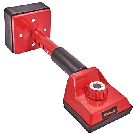 Amtech - Carpet Knee Kicker to Install and Smooth Carpets with Adjustable Steel Teeth for Different Backings, Home DIY, Easy to Use with Protective Knee Pad, Lump-Free Finish