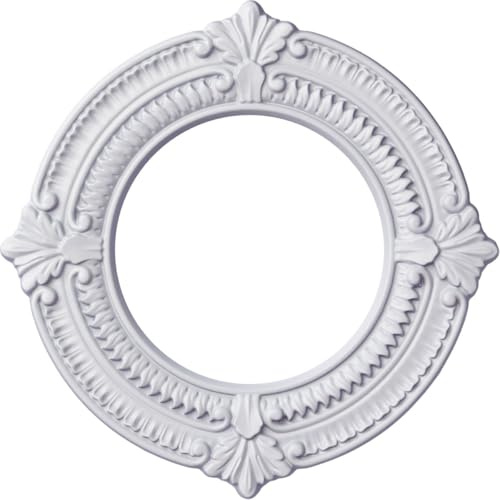11 1/8OD x 6 1/8ID x 5/8P Benson Ceiling Medallion (Fits Canopies up to 6 1/8)