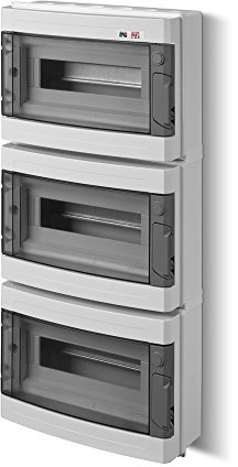 Verteilerkasten Ø68 57 Modul 3 Segmente Aufputz IP55