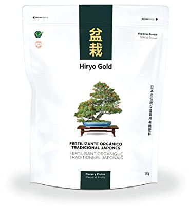 Abono para bonsai orgánico HIRYO-GOLD - Flores y Frutos 350 gr