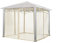 Moskitonetz für Gartenpavillon Sunset Deluxe 3x3 m - Polyester - Insektengitter inkl. Haken, mit Reißverschluss - Champagner