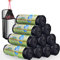 SENENQU 200 Stück Müllbeutel 30l Mit Zugband, Müllsäcke Mülltüten mit Tragegriff Super Auslaufsicher 10 Rollen, Abfallsack Mit Zugband 30 Liter Groß 62 x 54 cm Schwarz