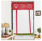 Vorhang mit besticktem Herz-Design, transparente Fenster-Tüllvorhänge for Küche und Wohnzimmer, Voile-Screening-Drape-Panel Raffrollo Vorhang mit Tunnelzug (Color : 2, Size : W45cmxH120cm)