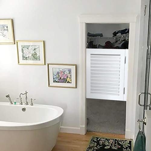 TsoLAY portales de media cintura Puertas batientes de madera, puertas divisorias con persianas de alta resistencia, puertas batientes de entrada a la cocina, tamaños y colores personalizados disponibl