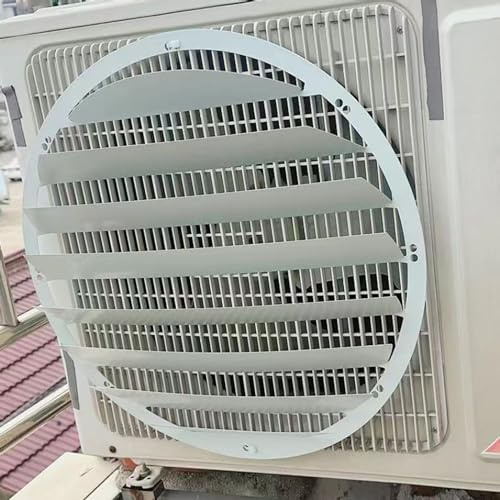 Deflettore del climatizzatore per unità Esterna,Deflettore di Uscita dell'Aria in Acciaio Inossidabile Paravento Anti-soffiaggio Diretto,Griglie di Protezione del condensatore del compressore CA