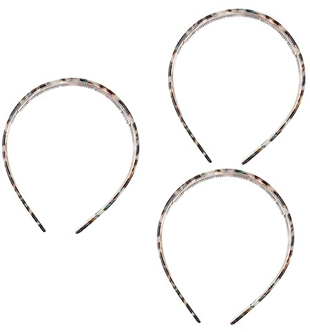 Healeved Lot De 3 Bandeaux De Fins En Cellulose Non Léopard Accessoires Pour Cheveux Pour Filles