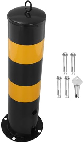 PRETYZOOM Barriera di Protezione in Acciaio Inossidabile Design Mobile, Palo di Sicurezza per Ingressi e Parcheggi, Migliora la Consapevolezza alla Guida