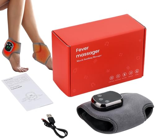 Tobillera Calefactable, Almohadilla Térmica Para Tobillos, Recargable, 3 Modos De Vibración, 5 Niveles De Calentamiento,ideal Para Aliviar El Dolor Y La Rigidez En Pies, Rodillas, Hombros Y Más
