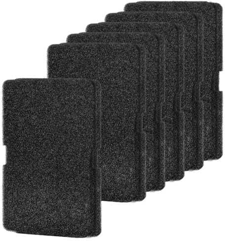 Set di 6 filtri per asciugatrice per Beko Grundig Blomberg ElektraBregenz 2964840100, filtro in schiuma, filtro in spugna per asciugatrici, 240 x 155 x 10 mm