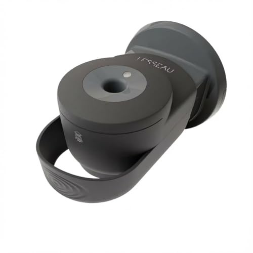 DOT Horeca Solutions - LESSEAU Dispenser NERO Manuale dosatore sapone detergente solido per le mani - Zero Plastica e Zero Sprechi - Compatto ed Elegante - Montabile a parete