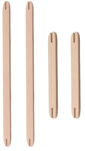 Riven Lot de 2 navettes de tissage en bois tissées à la main - Outils tricotés