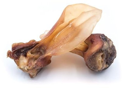 Grobys Futterkiste Rinderohren mit Muschel aus Deutschland, Verpackungseinheit Stück:10 Stück