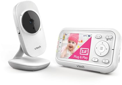 Vtech- Babymonitor VM3255 Monitor per Neonati, Colore Bianco, 80-302196