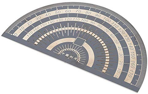 Règle d'angle de mesure précise, équerre de marquage angulaire en acier inoxydable noir pour bureau atelier bois