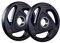 MuscleSquad Rubber Tri Grip Olympic Weight Plates sold in pairs 1.25kg to 20kg (5, Pair)