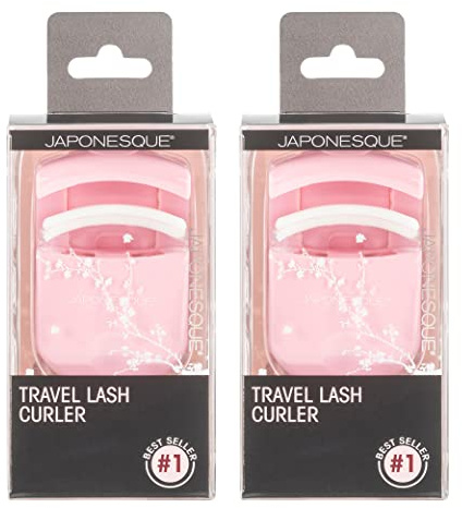 JAPONESQUE Travel Eyelash Curler (Pink, 2 Pack)
