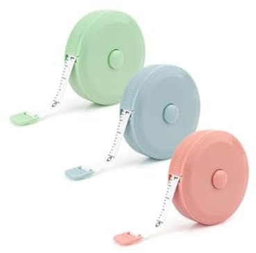 Massband Körper Einziehbares Maßband Körper Schneidermaßband,3PCS 60inch/150cm Weiches Schneidermaßband Measuring,Doppelseitiges Für Körpermaße Zum Nähen Von Schneidern,Basteltuch,Längenmessung