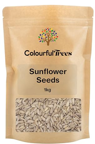Sunflower Seeds 1kg - Raw, Great for Snacking, Baking & Salads by Colourful Trees
