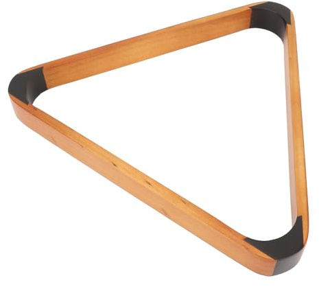 Greensen Porte-Billes de Billard, Triangle pour Billard en Bois de Pin Massif 57,2 Mm avec Bords Arrondis Renforcés pour Anglais Fantaisie