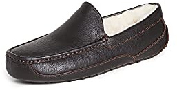 UGG Men's Ascot Slipper, China Tea Leather, 14