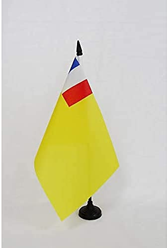 AZ FLAG Bordsflagga Franska Indokina 1887-1954 21x14 cm Plastfot