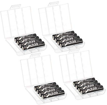 WSB 16x Hochleistungs- Micro Akku LSD Plus NI-MH 1,2V 930 mAh Low self-Discharge AAA + 4X 4er Box ideal für DECT Telefon Phone MP3 Solarlampe LED Taschenlampe Stirnlampe