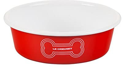Le Creuset Hundenapf aus emailliertem Stahl, groß, 6 Tassen, Rot
