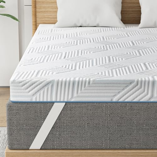BedStory 10cm Höhe Topper 160x200cm,H3&H4 Gel Memory Foam Topper,Waschbarer Bezug, Matratzentopper für Boxspringbett Wohnmobil und Schlafsofa Besuche den BedSt