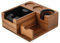 Anvuda Tamperstation 51/53/58mm,Tamping-Station aus Massivholz,Siebträger Halter mit ABS Knock Box,Wood Coffee Station Kaffee Zubehör Organizer,Espresso Tampingstation Holz,Profi Barista Zubehör Set