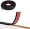 Bande de Chant de Meuble en Forme de U,5M de Bandes de Chant Flexibles à décoller et à Coller,Bandes de Chant Auto-adhésives,Bandes de Chant de Meuble pour Table,Restauration de Meuble (20mm,Noir)