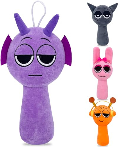 Philoctes Lila Plush,25 cm Plushies Horror Musikspiel Kuscheltier,Stofftier,Spielfigur Spielzeug für Mädchen und Jungen,Kinder Spielzeug für Fans & Sammler