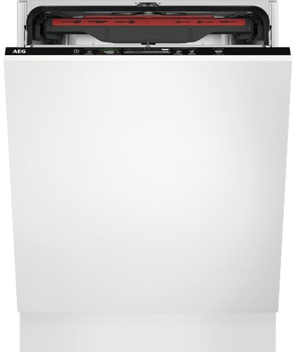 AEG 7000 Series GlassCare Integrated Dishwasher FSK73917Z, Full Size 60 cm Built-In, 14 Place Settings & Cutlery Drawer, AirDry Technology, Energy Efficient Sensor Cycles
