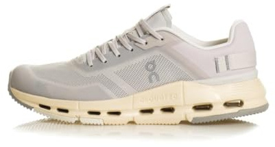 On Women's Cloudnova Form 2 TT Running Shoes Sneakers, Wolf - Cream, 7.5