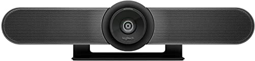 Logitech MeetUp 4K Ultra HD Camera for Conference Rooms, Black (Renewed)