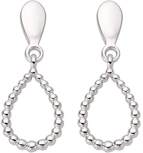 Jobo Damen-Ohrhänger Tropfen aus 14 Karat 585 Weißgold