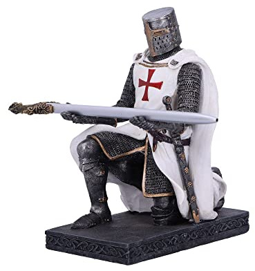 Nemesis Now Knight's Oath Pen Holder, Whilte, 16.8cm, White
