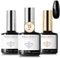 Modelones Base und Top Coat Gel UV Set 3 x 15 ml Matte No Wipe UV LED Soak Off Unterlack und Überlack fur Nagellack Nägel Gellack Nageldesign Maniküre Set Selber Machen
