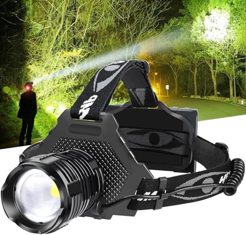 Bud K LED Rechargeable Super Bright Headlamp, 99000 High Lumens Head lamp