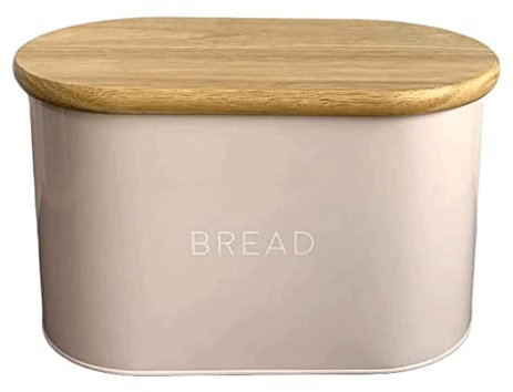 Roedax Brotkasten Brotkasten Brotkasten mit großem Fassungsvermögen Retro-Metall mit Deckel Design Brothalter für Muffin gebackene Lebensmittel Brotaufbewahrung wunderschön