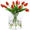Klare Vasen für Mittelstücke Innjoii Glas-Große Klarglasvasen Breite Große Blume Vintage Moderne Mund Vase Riesige Home Decor, Bouquet Vasen Home Decor Modern für Hochzeit Wohnzimmer Esstisch