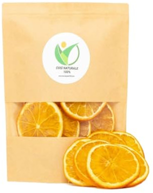 COSI NATURALE 100% arancia essiccata | naturale | snack salutare | snack per merenda | colazione | cocktail |tisane | tè | pasticceria | decorazioni varie (piccolo 50g)