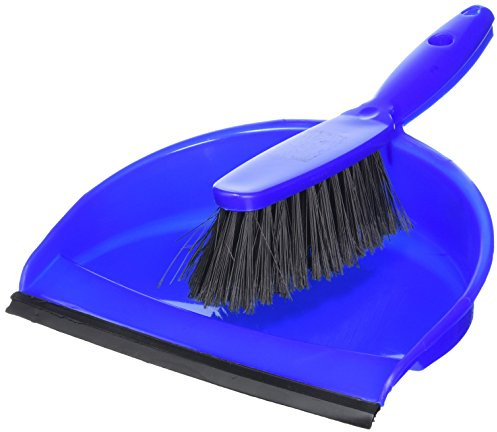 Nextday Catering CC932 Soft Dustpan and Brush Set, 220 mm Wide, Blue